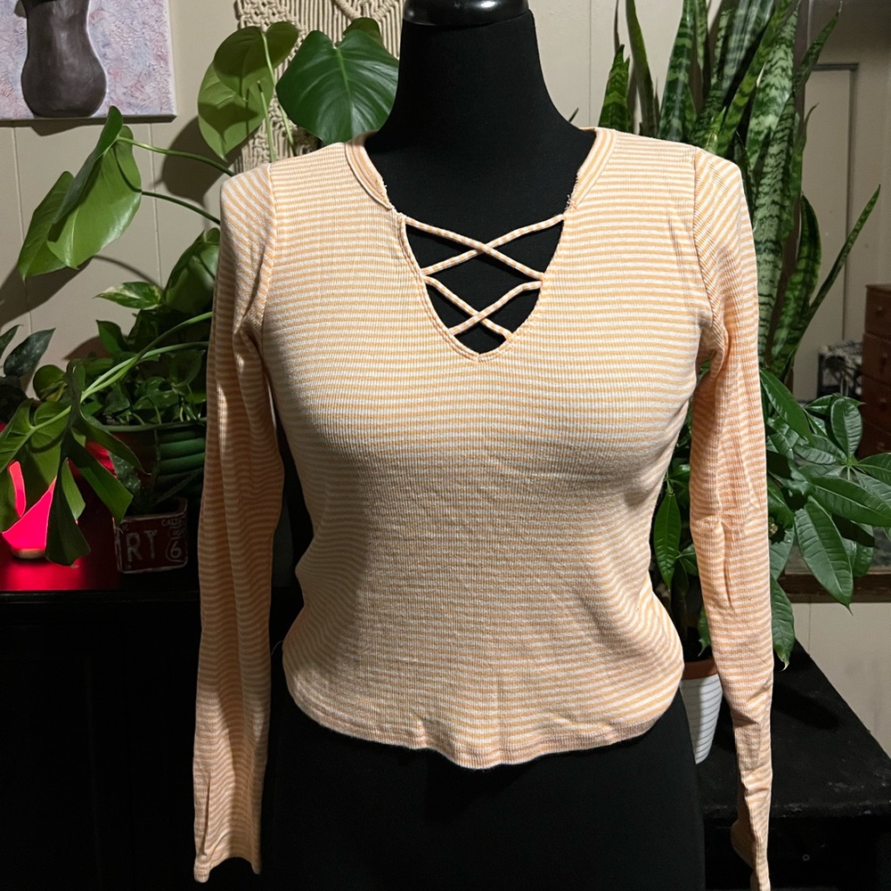 Long sleeve Hollister striped shirt